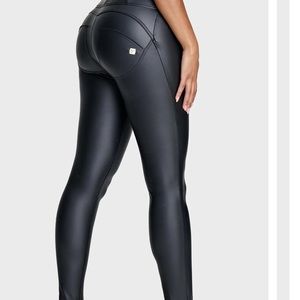 Freddy WR.UP faux leather high waisted full length black- WORN ONCE